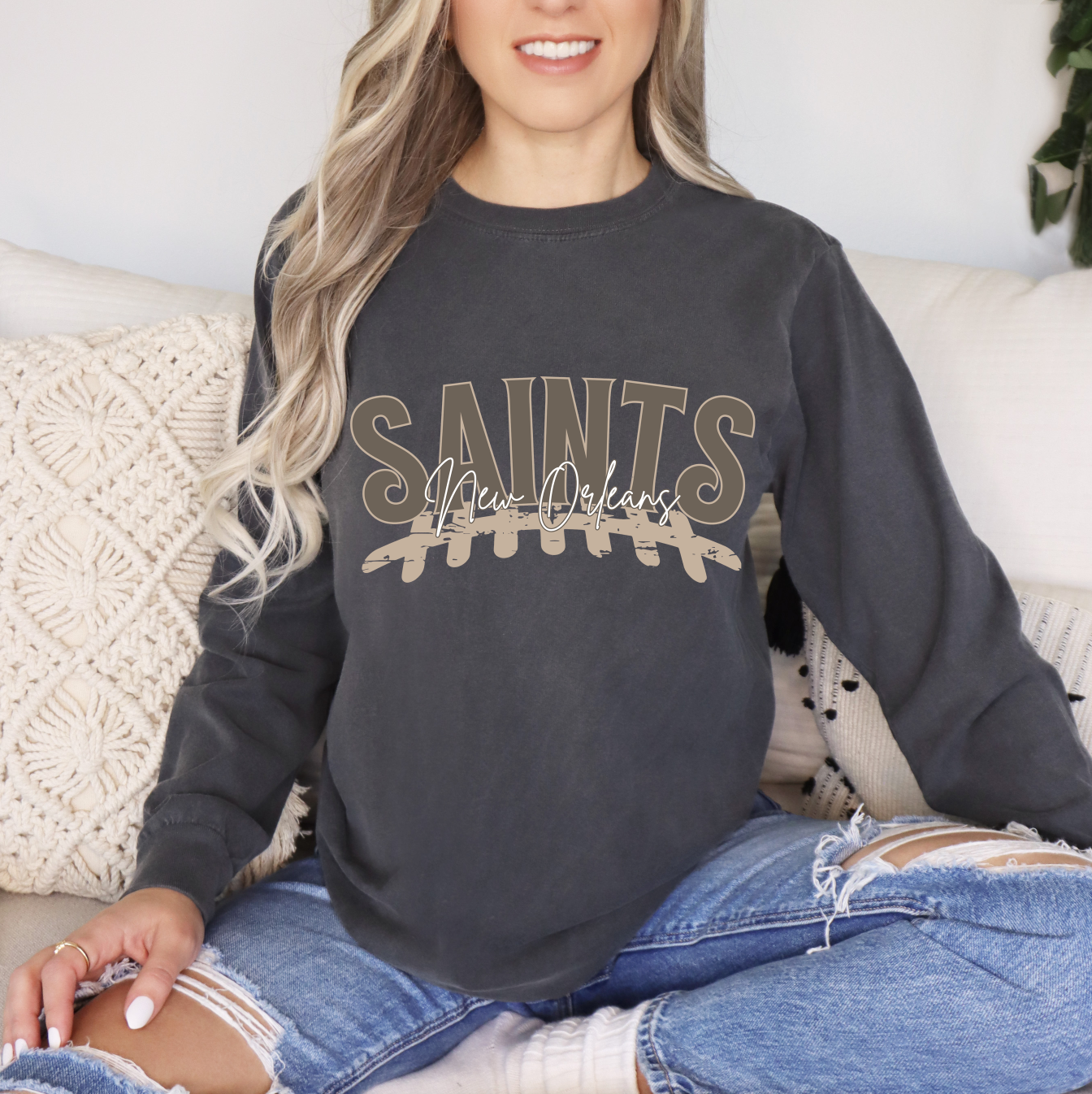 Saints Comfort Wash Long Sleeve