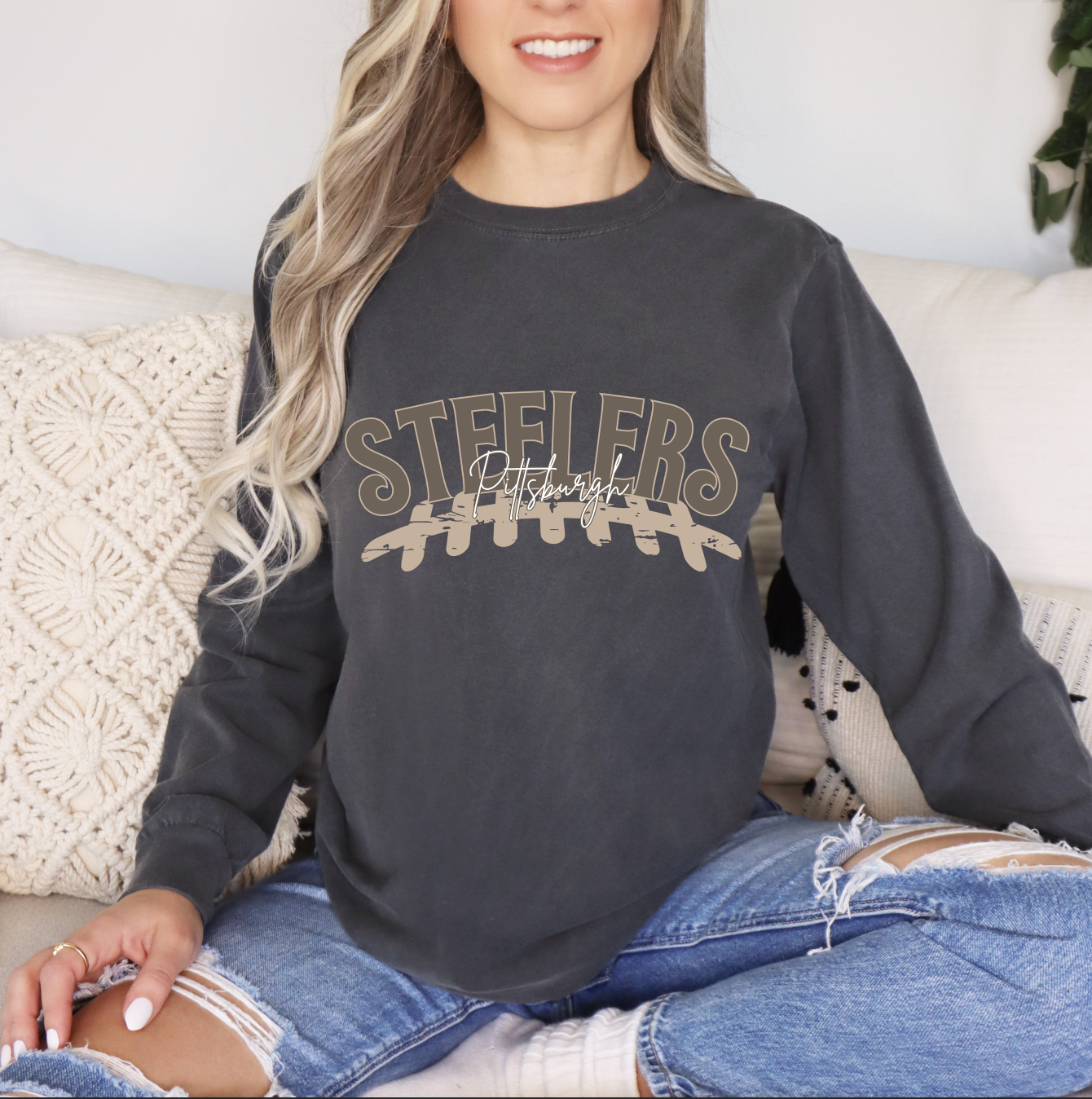 Steelers Comfort Wash Long Sleeve