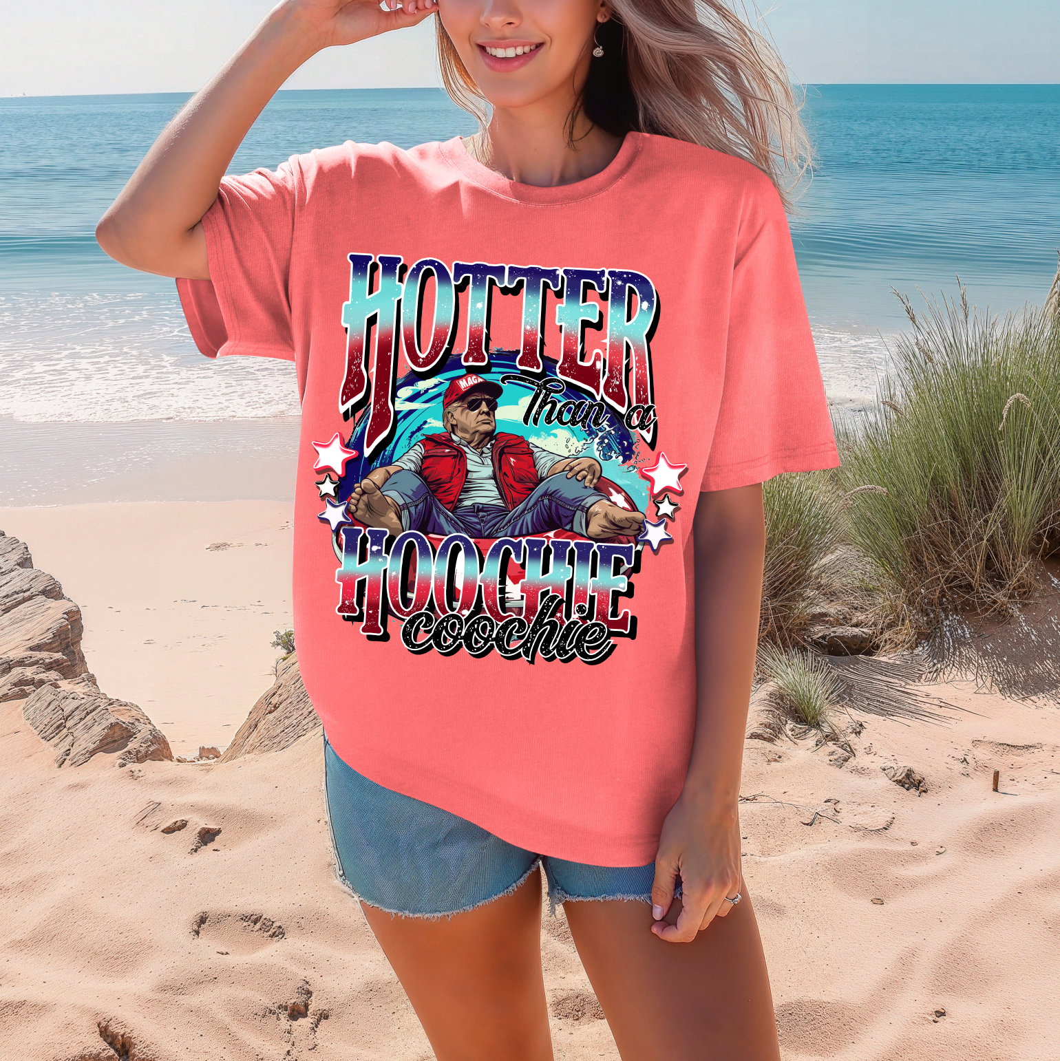 Trump Hotter than a Hoochie Coochie - Comfort Color