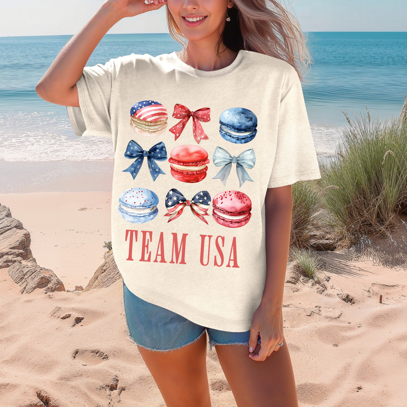 Team USA Macarons- Comfort Color