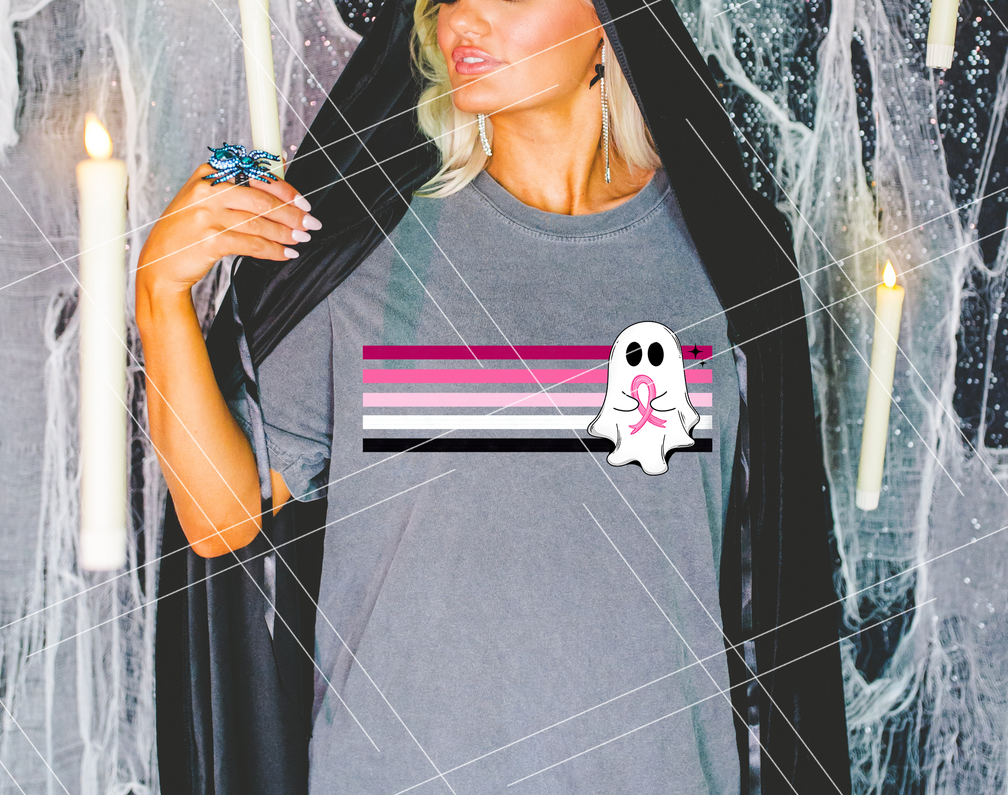 Retro Breast Cancer Ghost