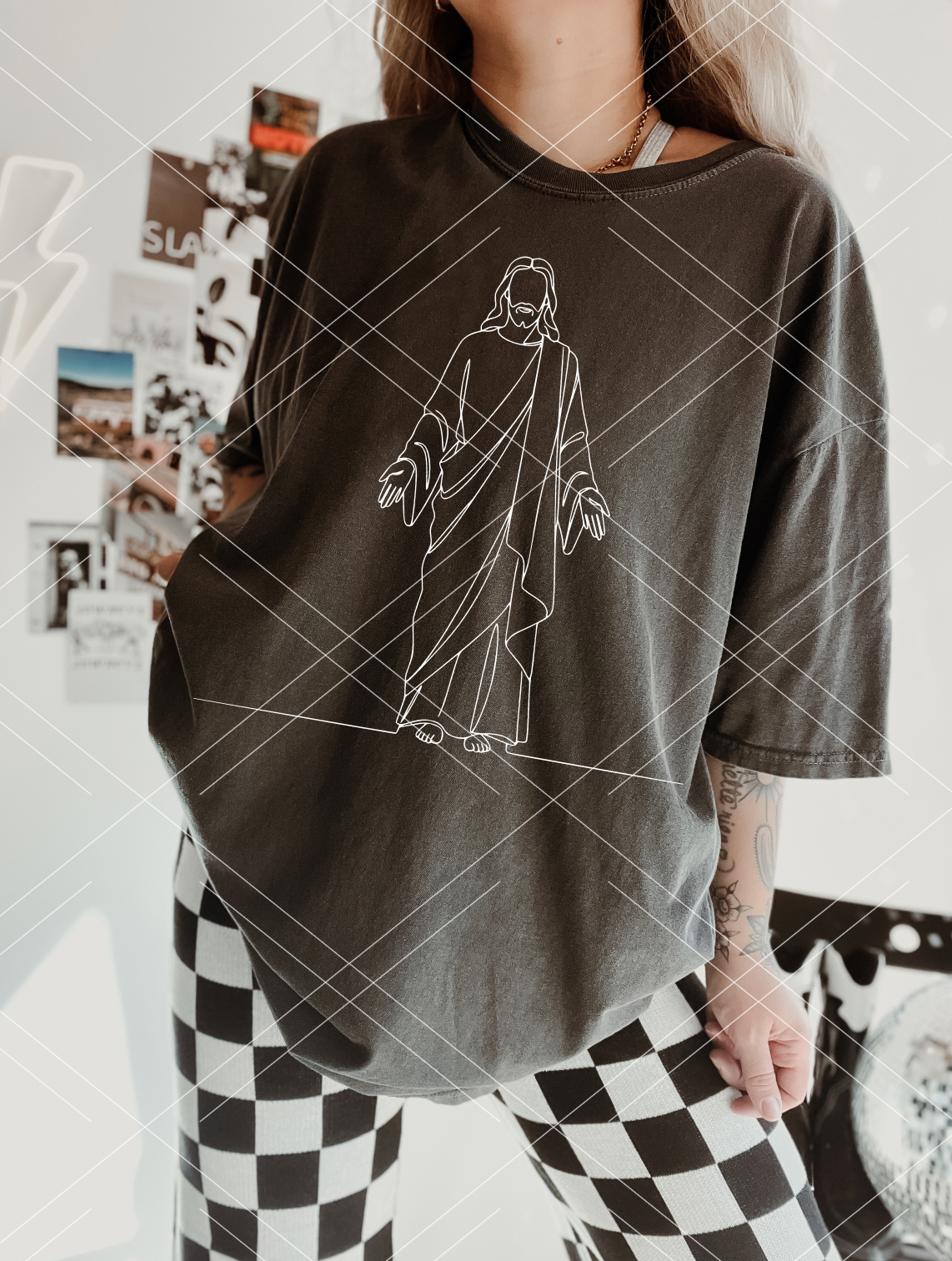 Jesus Line Art