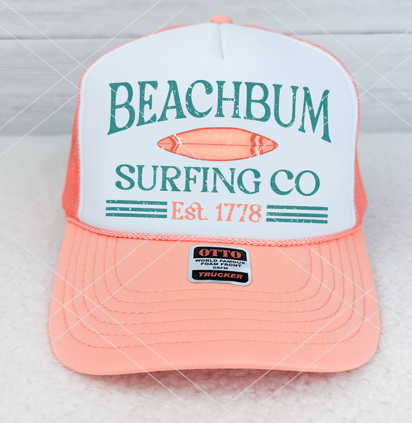 Beach Bum Surfing Company Trucker Hat